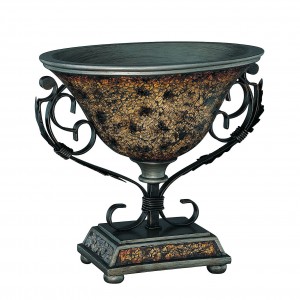 Astoria Grand Keltner Blue/Gold Table Top Decorative Bowl ASTD3882
